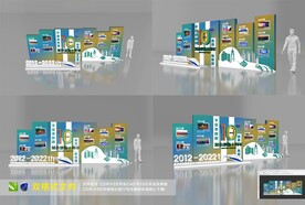 周年庆美陈 企业历程 签到墙 