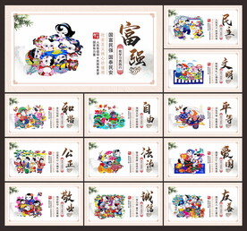 价值观展板