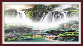 高端 高清大气山水 TiF分层