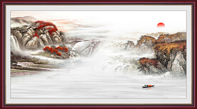 现代 高清大气山水 TiF分层