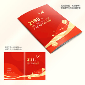 红色标书封面