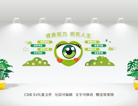 保护爱护眼睛文化墙
