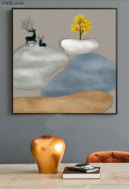 现代简约轻奢几何装饰画