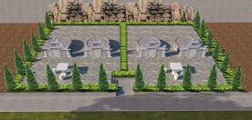 家族墓地设计案例效果图