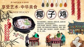 椰子鸡背景墙