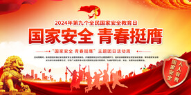 国家安全主题团日宣传展板
