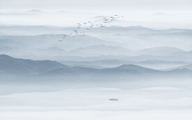 意境水墨山水画