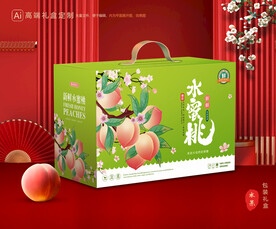 桃子包装 水蜜桃礼盒