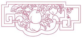 寿桃花纹