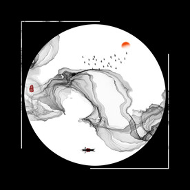 高清不分层圆形门芯玻璃打印图