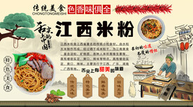 江西米粉背景墙