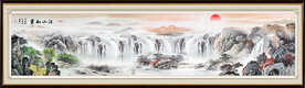 国画山水长卷