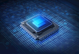 半导体处理器CPU芯片科技海报