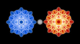 敦煌壁画吉祥图案花边宝相花团花