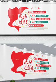 加强民族团结文化墙