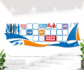 团队风采文化墙图片