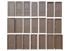 复古平开门组合