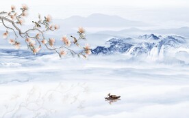 简约 中式意境山水 TIF分层