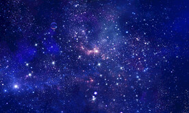 蓝色星空背景墙