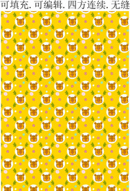 小老虎 卡通图案 服装印花 