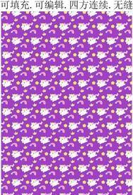 独角兽图案 梦幻卡通背景