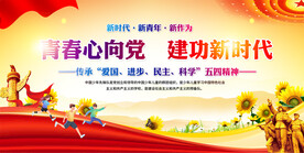 五四青年节活动展板
