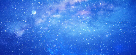蓝色宇宙星空背景墙
