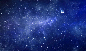 蓝色星空背景墙