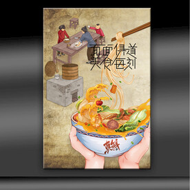 餐饮饭店挂图
