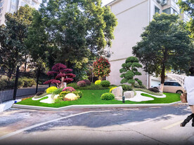 别墅花园绿化改造效果图