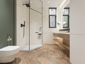 浴室背景墙场景