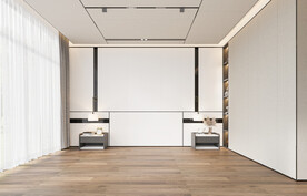 现代极简 轻奢卧室 背景墙