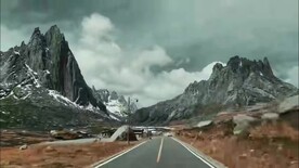 甘肃祁连山山路