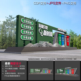 垃圾分类宣传雕塑