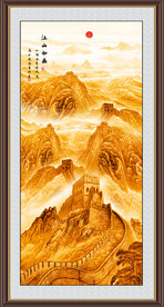 金色国画长城