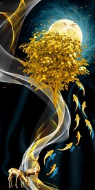 九鱼麋鹿发财树