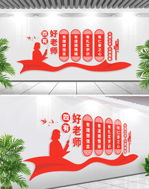 四有好老师文化墙