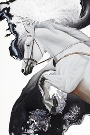 简约抽像骏马装饰画