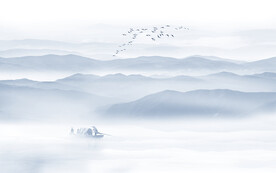 山水画电视背景墙