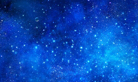 蓝色星空吊顶背景