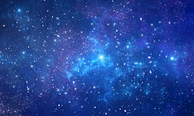 蓝色宇宙星空背景墙