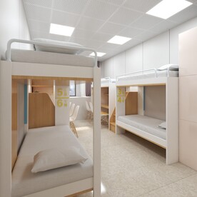 宿舍上下铺效果图