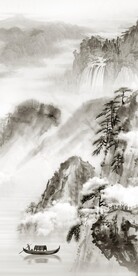 简约 新款山水玄关 TiF分层