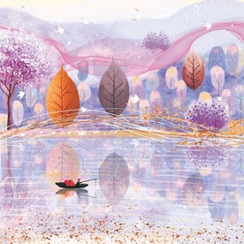 卡通风景装饰画