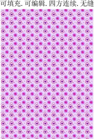 爱心印花  情人节爱心背景