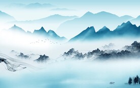 大气 高端中式山水 TIF分层