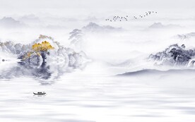 人气 新传中式山水 TIF分层