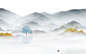 大气 新传中式山水 TIF分层