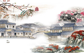 奢雅 新品中式山水 TIF分层