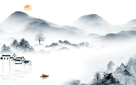 大气 新品中式山水 TIF分层